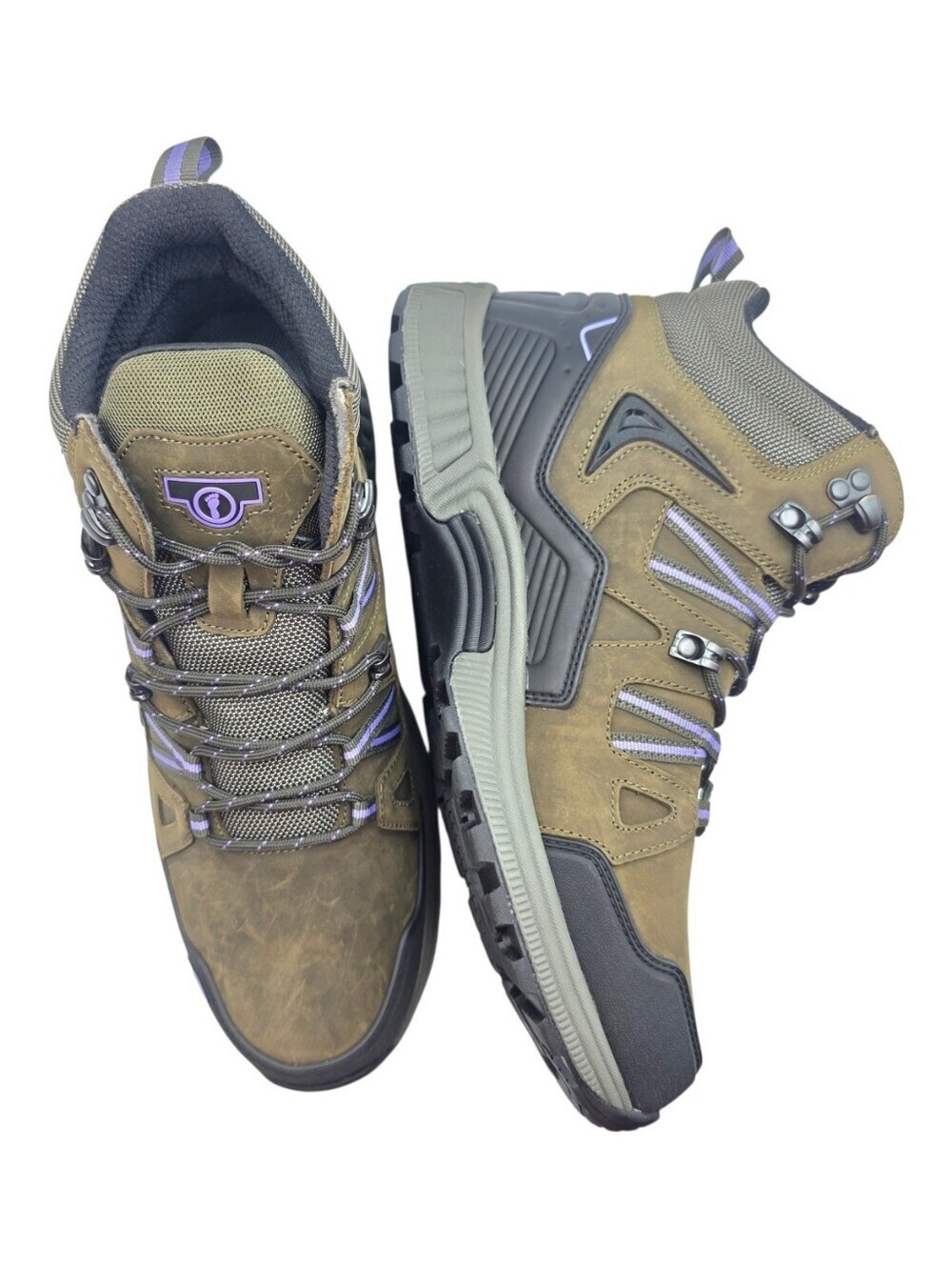 Orthofeet Dakota Women's Waterproof Hiking Boots Olive Brown Size 12 - Picture 7 of 12
